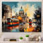 Rome City Collage, reproduction d'art sur toile-767162740-767162741