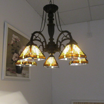 Lustre classique/traditionnel ombré 5 lumières Fraire