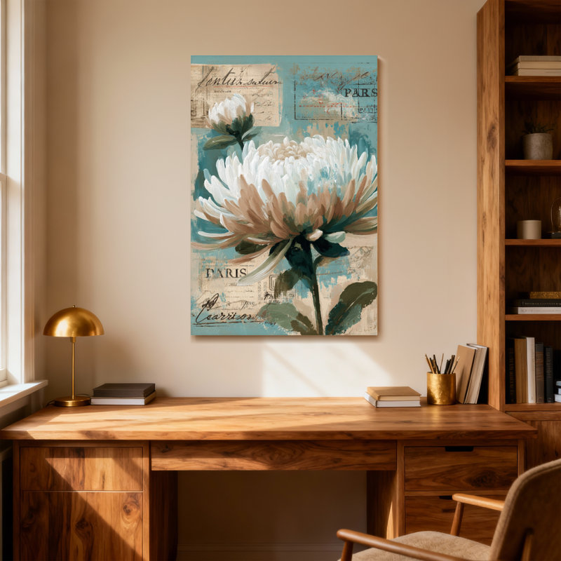 Plantes et fleurs, art floral rétro de Paris
