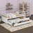 Makemson Twin Captain's Wood Daybed With 3 Storage Drawers, Trundle Bed-893835027