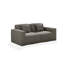 Ensemble de 2 fauteuils de jardin modernes Phu, configuration avec accoudoirs gauche et droit, tissu résistant aux intempéries et aux UV, aucun assemblage requis-726463059
