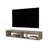 White Oak 2-Shelf Central Floating Media Rack-1171886294