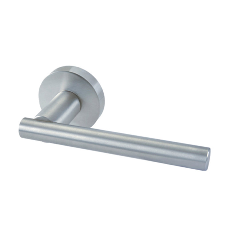 Passage Door Lever, Satin Stainless Steel, 2.75"