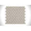 FLEUR BLANCHE ET GRISE AVEC MOSAIQUE DE PORCELAINE À POIS NOIR-130474713