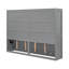 Lit escamotable double pleine grandeur, gris