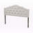 Avinsh Full Size Grayish Beige Upholstered Nail Head Trim Headboard, 55.25" H X 55.9" W X 2.50" D-262794688-262794689