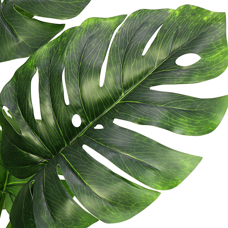 Feuille artificielle Philodendron Monstera plante en pot, H 42 po x l 34 po x P 32 po
