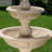 Durrant Cornucopia Traditional Beige Polyresin 3-Tier Outdoor Water Fountain