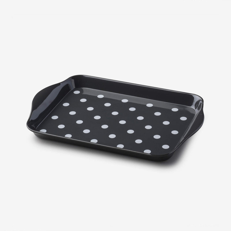 Zeal Melamine Tray, Dark Grey