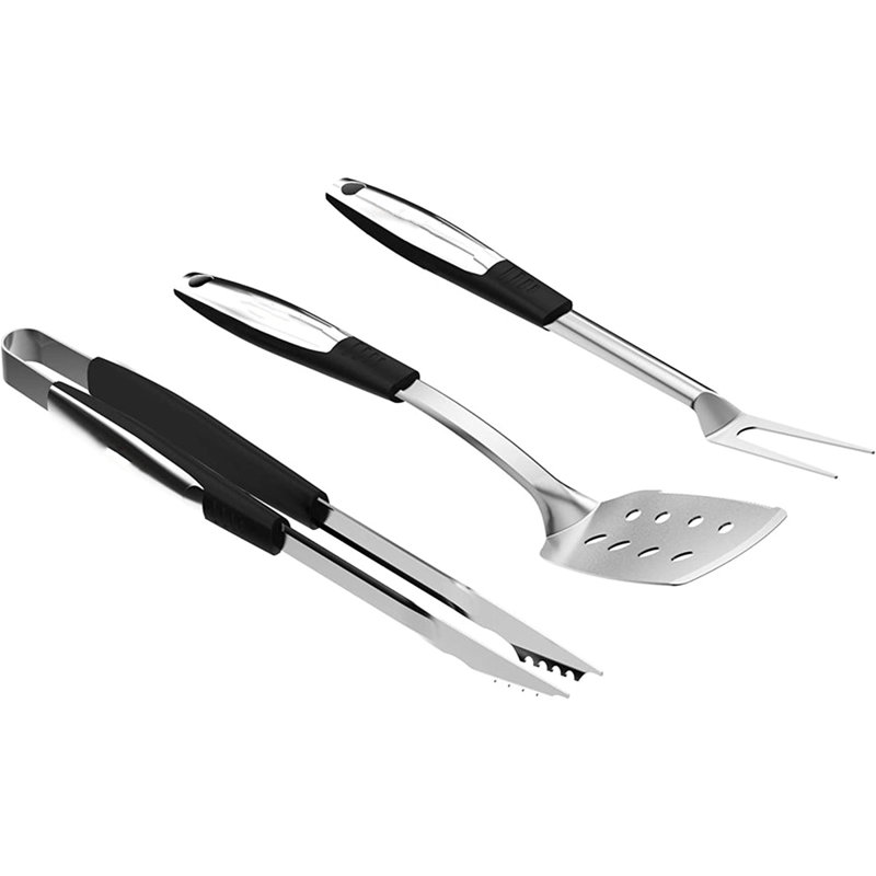 Ensemble d'outils de barbecue, Argent / noir