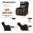 Yreka Power Recliner Lift Chair with Solid Wood Armrest, Massage, Heat and Adjustable Headrest, Faux Leather-1701416661