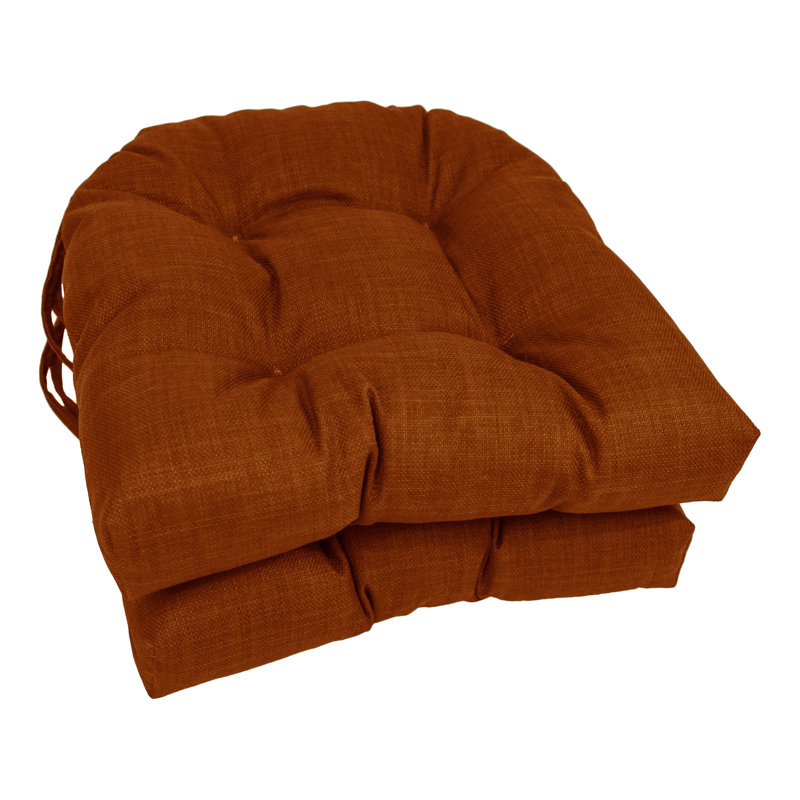 Coussin de chaise de salle à manger d’intérieur/d’extérieur, Cannelle