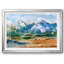 Pics des Montagnes Bleues II - Tableau encadré sous verre acrylique, grand format, idéal pour le salon-804427276-804427278