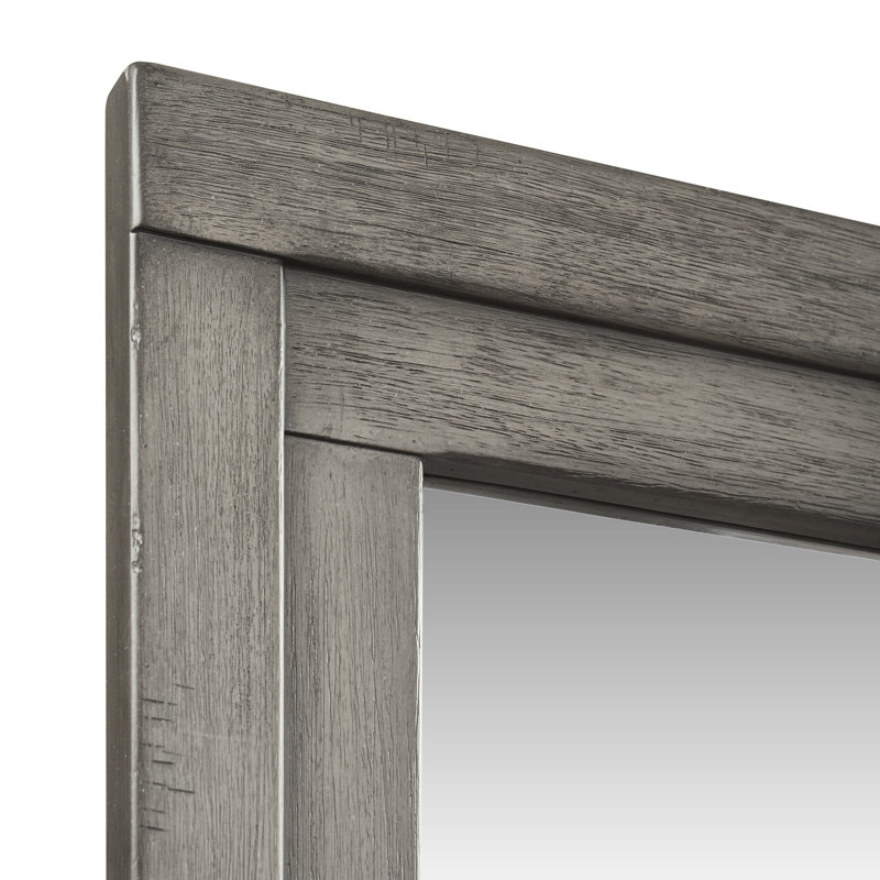Miroir biseauté Bettee, Gris