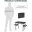Table de camping pliante avec 50% d'espace, ensemble de pique-nique pliable, table de plage portable, accessoires de camping pour voiture, aluminium léger et solide