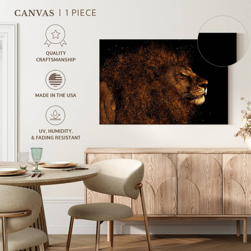 Brampt Marvelous Lion Head, 20" H x 30" W