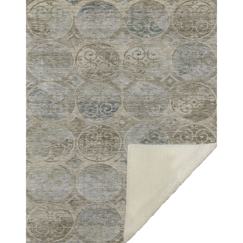 Jeté Sherpa ASB738, Beige
