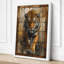 Tiger in Geometry Modern - Wrapped Canvas-988394683-988394674