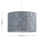 Monza 20cm H Cotton Drum Pendant Shade ( Clip On ) in Grey