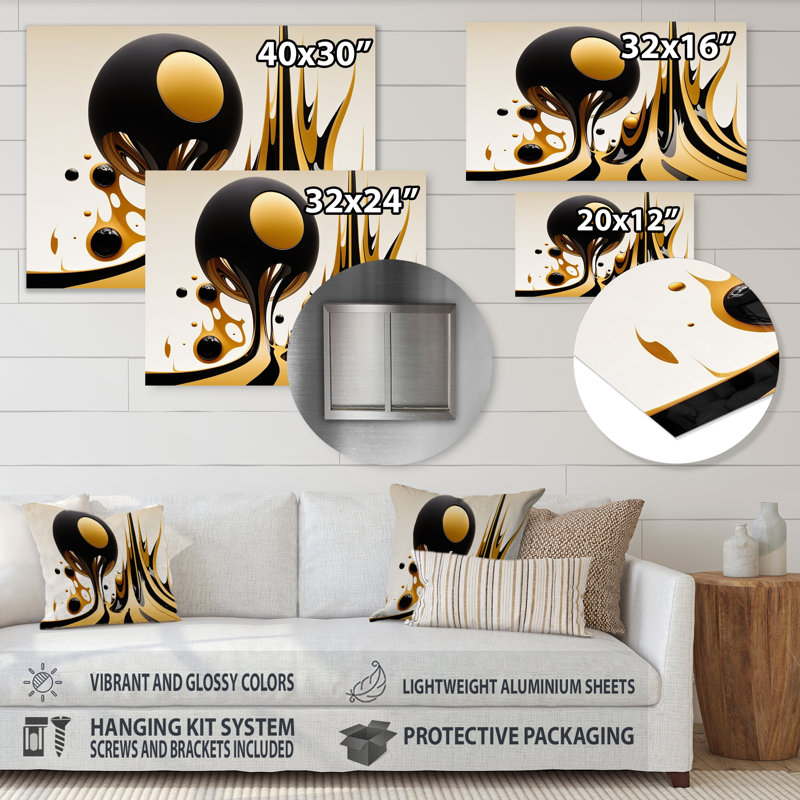 - Décoration murale géométrique moderne en métal, H 12 po x l 20 po x P 1 po
