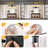 Bathroom Lighting Fixtures: 4-Light Bathroom Vanity Light Over Mirror with Clear Glass Shade, Wall Lamp for Mirror-86851455-97526037
