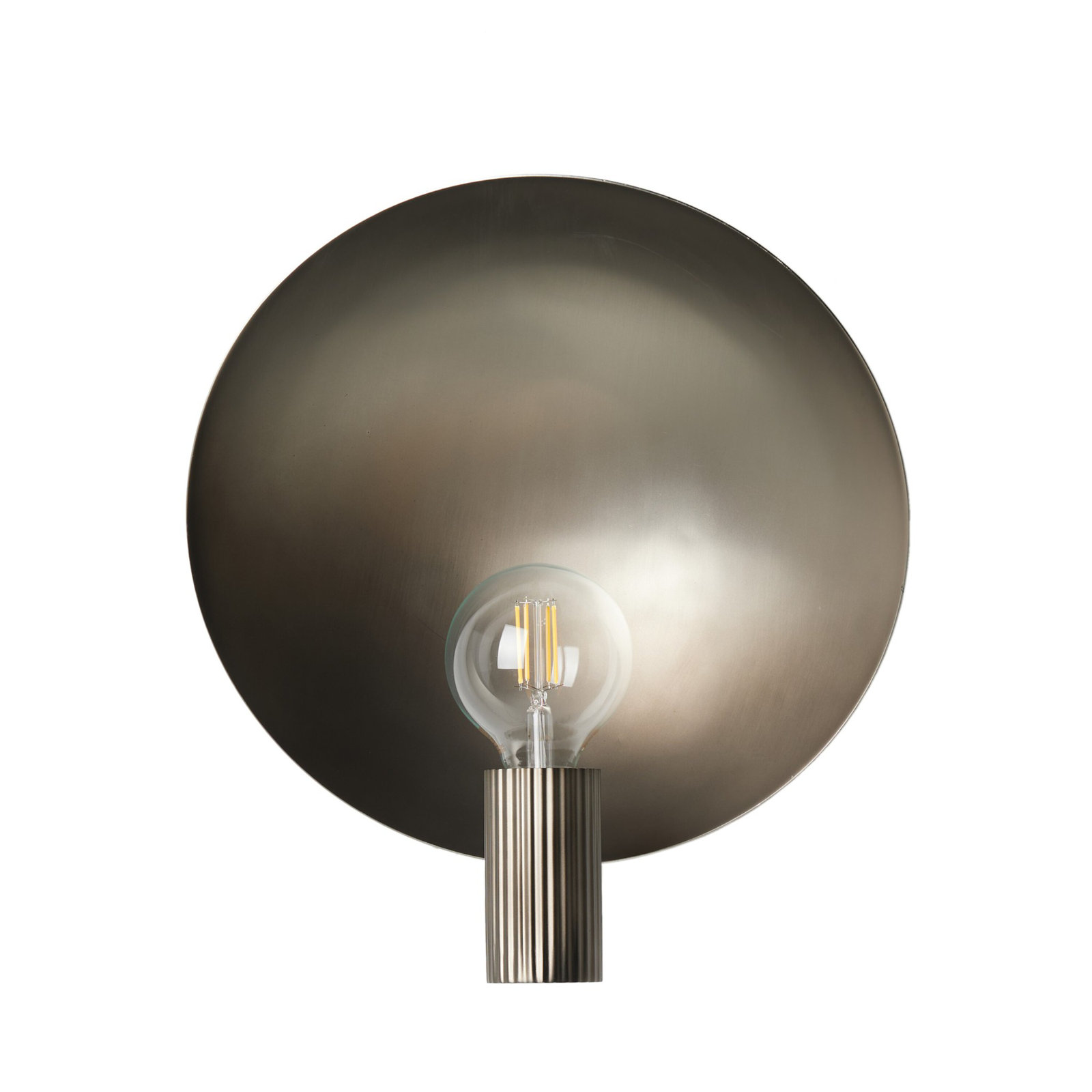 Kaderius Single Light Brass Sconce, Aged Nickel