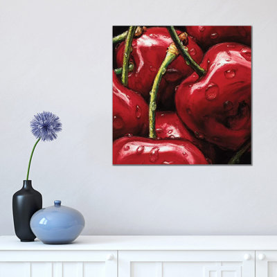 Cherries by AlmaCh - Wrapped Canvas Painting