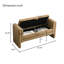 Banc de bout avec accoudoirs et rangement Modern Teddy Bed-1695599884