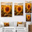 Tournesol doré au coucher du soleil II sur toile-230809486-230809527
