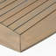 Table de salle à manger d'extérieur extensible en bois d'acacia