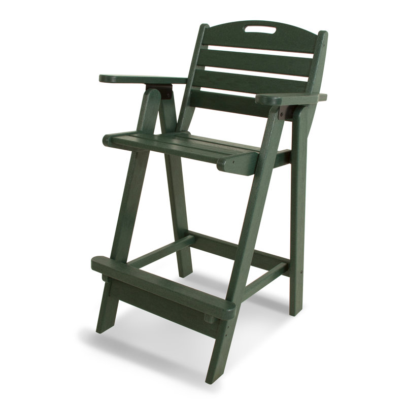 Chaise de bar POLYWOOD Nautical, Vert forêt