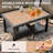 4 Pieces Outdoor Conversation With High Back Swivel Rocking Chairs & Table-363543271