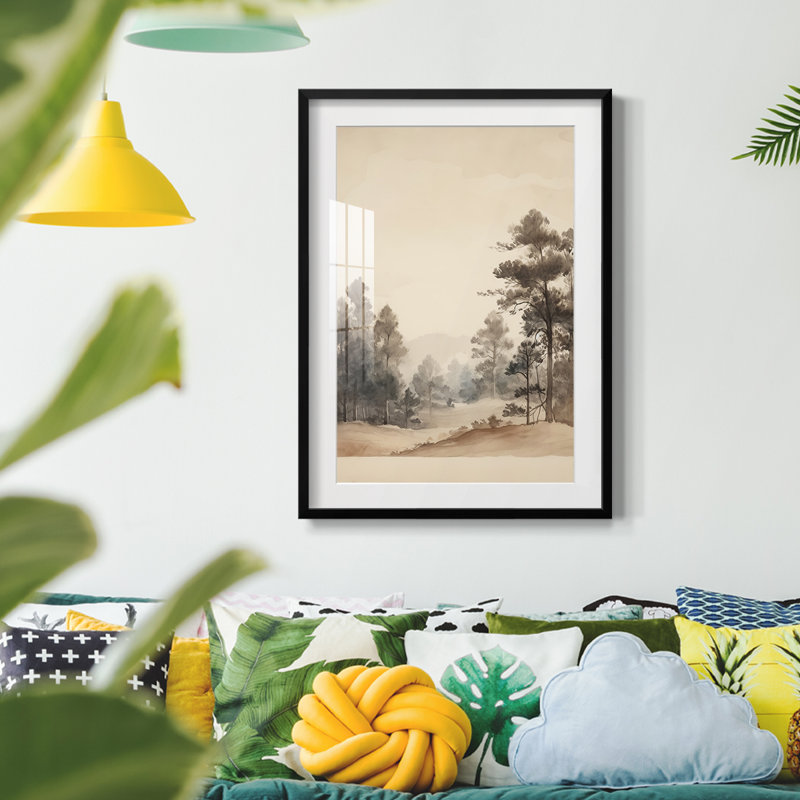 Vintage Landscape VII -Framed Print