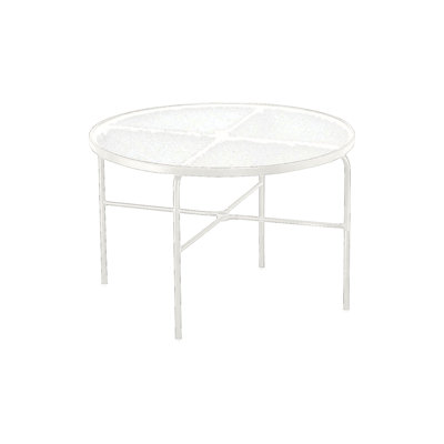 Acrylic 42.5" Round Dining Table with Hole by Tropitone