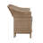 Acuna All-Weather 5 Pc Outdoor Set with 17"H Accent Table With Glass Top 2 Chairs 2 Ottomans