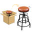 Upholstered Counter Stool with Metal Frame-1280351646
