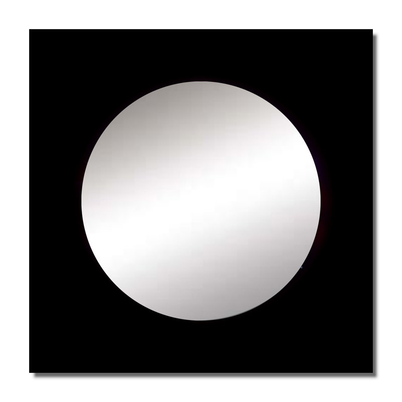 Kordosh - Grand miroir mural carré géométrique moderne pour chambre à coucher, 36 po x 36 po