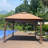 Outdoor 11X 11Ft Pop Up Gazebo Canopy With Removable Zipper Netting,2-Tier Soft Top Event Tent,Suitable For Patio Backyard Garden Camping Area-111086324
