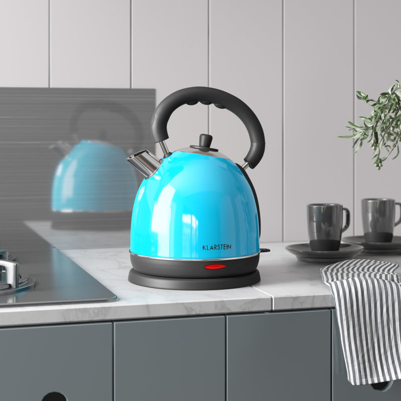 Klarstein 1.8L Electric Tea Kettle, Blue