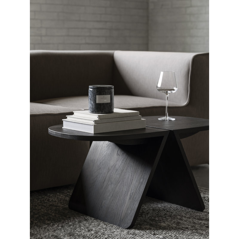 Avio Accent Stool, 15" H X 31.5" W X 16.9" D, Black Oak