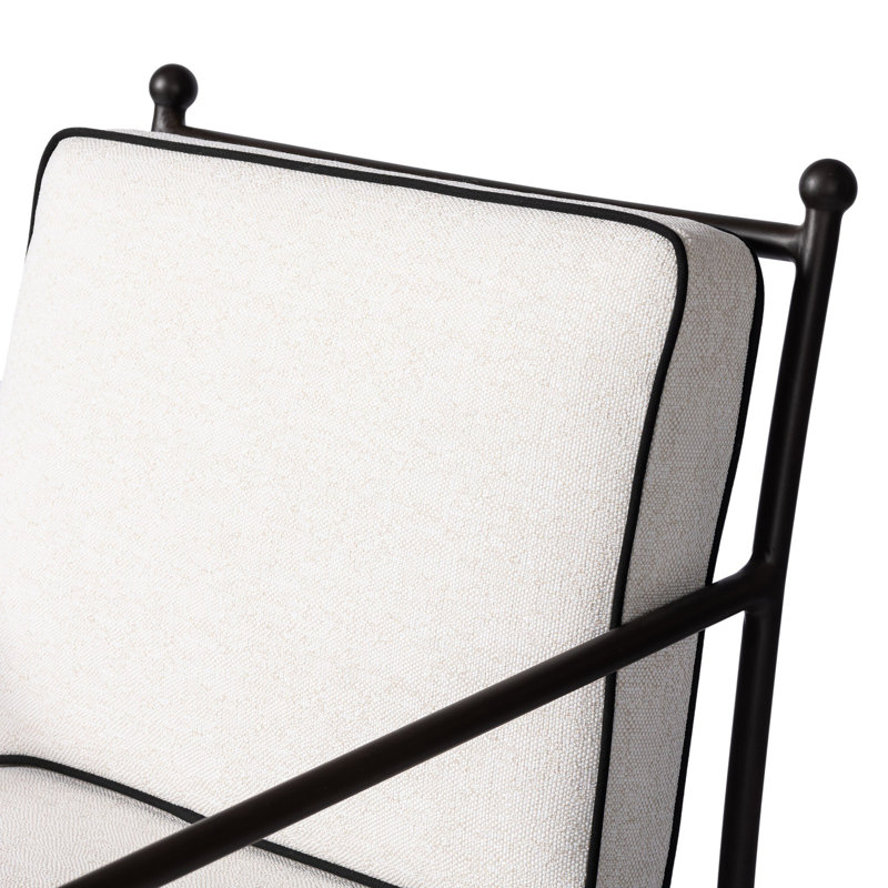 Tally Outdoor Dining Armchair - Box Cushion-Alessi Linen