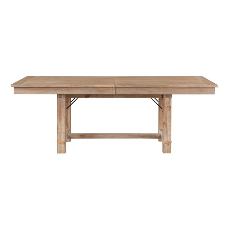 Table de salle à manger moderne avec finition chêne clair 1pc, 102 po