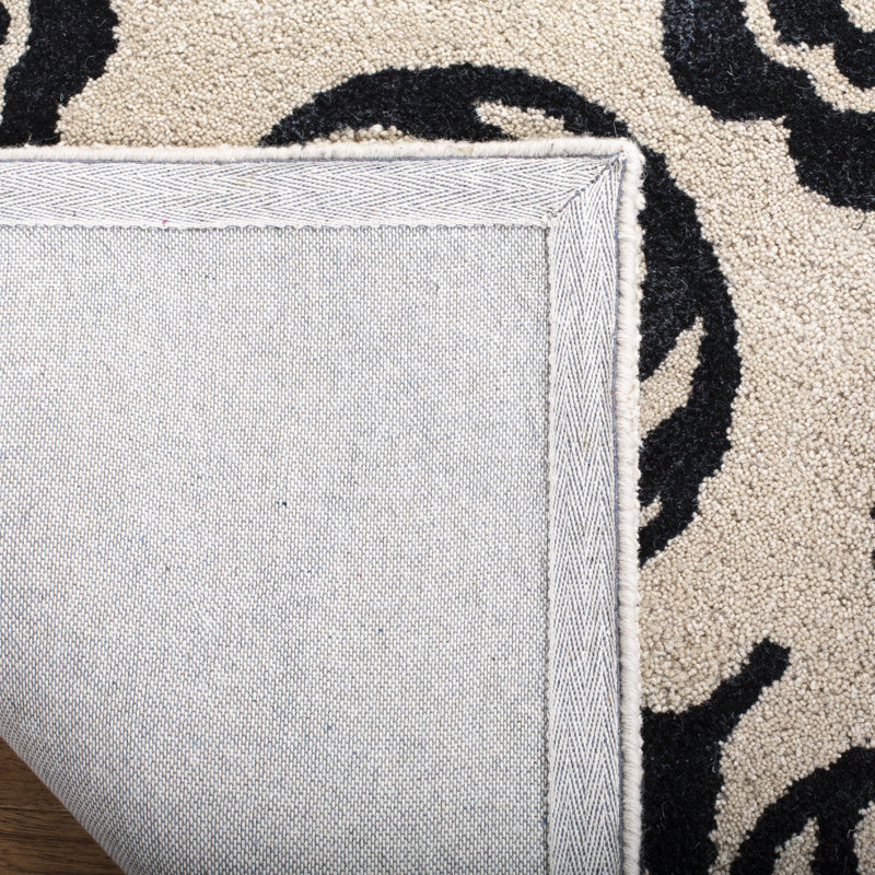 Avayah Soho Hand Tufted Wool & Viscose Floral Rug, Rectangle 3'6" x 5'6"