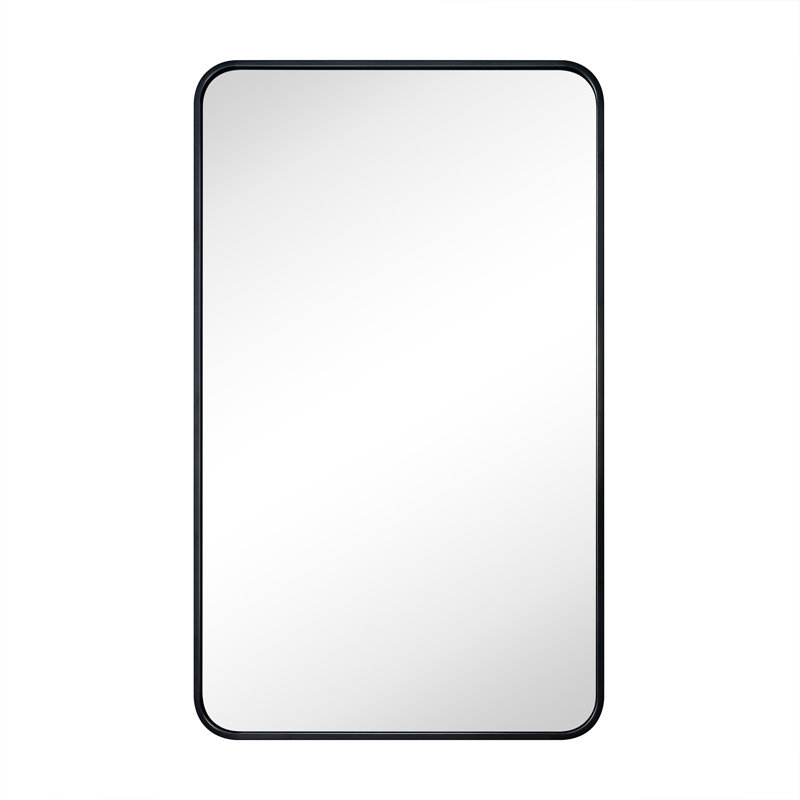 Miroir de salle de bain Aria, 40 po x 24 po, Noir mat