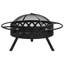 Gayle Fire Pit with Poker XXL Steel-648277822