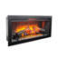 Cheminée électrique certifiée UL, 5018 coups par heure, 2 modes d'installation, minuterie, luminosité des flammes et des braises réglable, style western moderne, son intégré.