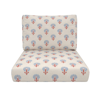 Coussin de siège / dossier extérieur Amala Sunbrella® Mira Bluebell