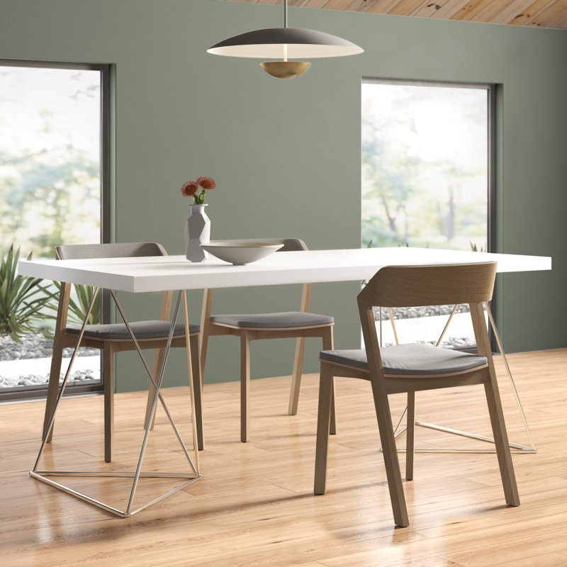 Table de salle à manger FurgUSON, Blanc pur, H 30 po x L 71 po x l 35 po