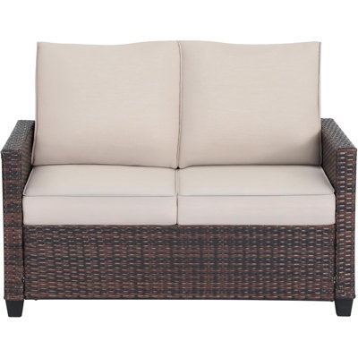 Outdoor Rattan Couch,patio Wicker Sofa by Dakota Fields