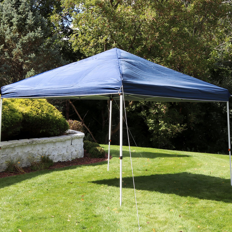 Housse de toit en toile de remplacement pour toile d'ombrage 12 pi x 12 pi SunnyDaze Decor - Bleu, Bleu, H 42 po x l 144 po